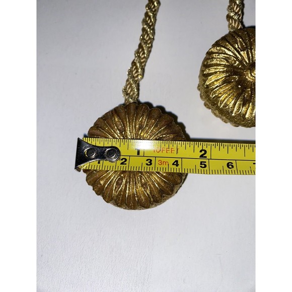 Curtain Tie Backs With Rosettes Set Of 4 - Picture 8 of 9